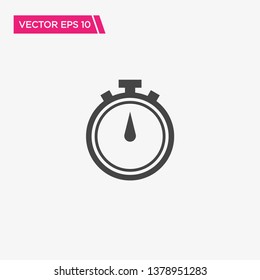 Stopwatch Icon Design, Vector EPS10