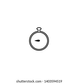 STOPWATCH ICON DESIGN , VECTOR EPS10