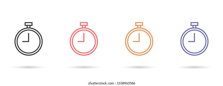 stopwatch  icon design vector graphic