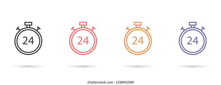 stopwatch icon design vector graphic