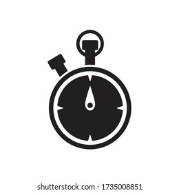 Stopwatch Icon Design Vector Template 