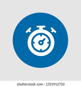  Stopwatch icon. Editable  Stopwatch icon for web or mobile.