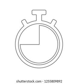 Stopwatch icon. Element of cyber security for mobile concept and web apps icon. Thin line icon for website design and development, app development