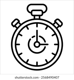 Stopwatch Icon Element For Design