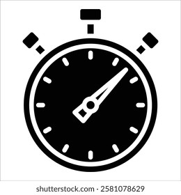 Stopwatch Icon Element For Design