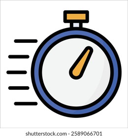 Stopwatch Icon Element For Design