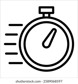 Stopwatch Icon Element For Design