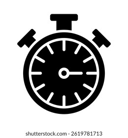 Stopwatch Icon Element For Design