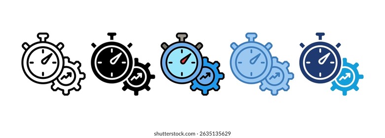 Stopwatch Icon Element For Design
