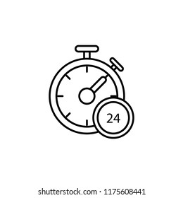 Stopwatch icon. Element of global logistics icon for mobile concept and web apps. Thin line Stopwatch icon can be used for web and mobile