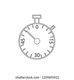 stopwatch icon. Element of measuring elements for mobile concept and web apps icon. Thin line icon for website design and development, app development