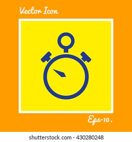 Stopwatch Icon. Eps-10.