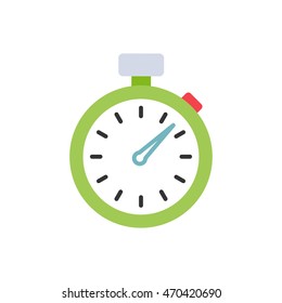 stopwatch icon. flat design