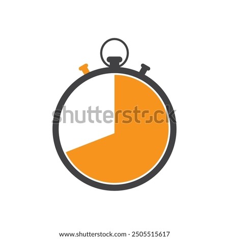 Stopwatch icon flat design eps 10