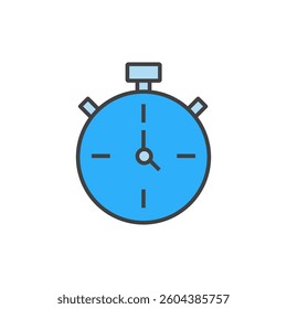 stopwatch icon flat design isolated on white