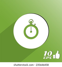 Stopwatch icon. Flat design style. Made in vector illustration