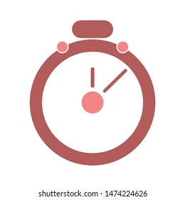 stopwatch icon. flat illustration of stopwatch vector icon. stopwatch sign symbol