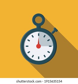 Stopwatch icon. Flat illustration of stopwatch vector icon for web design, Vector icons of sports stopwatch