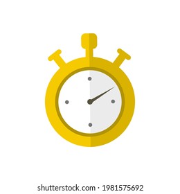 Icono de Stopwatch. Icono de vector de cronómetro plano