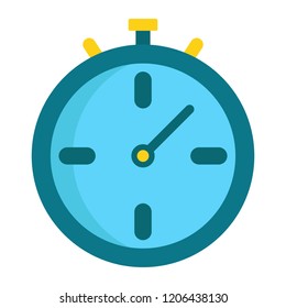Stopwatch icon in flat style, vector illustrator