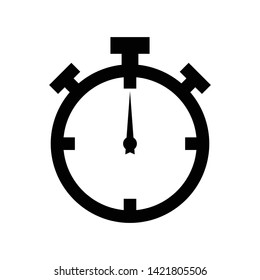 Stopwatch icon flat vector illustration design isolated on white background