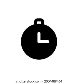 stopwatch icon glyph style and  Vector illustration isolated on a white background. Premium quality for mobile apps, user interface, presentation, and website. pixel perfect icon