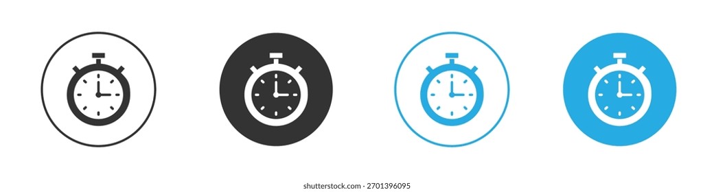 Stopwatch icon. Graphic icon design template