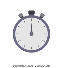 Stopwatch icon illustrated on background