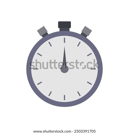 Stopwatch icon illustrated on background