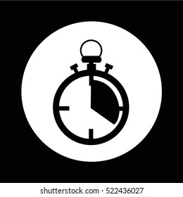 stopwatch icon illustration design