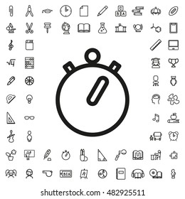 Stopwatch icon illustration isolated vector sign symbol