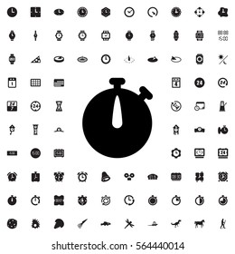 stopwatch icon illustration isolated vector sign symbol