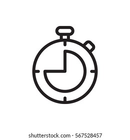 stopwatch icon illustration isolated vector sign symbol