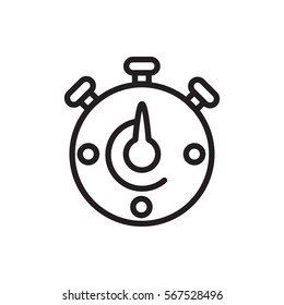 stopwatch icon illustration isolated vector sign symbol