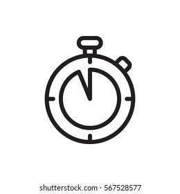 stopwatch icon illustration isolated vector sign symbol