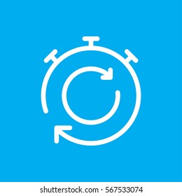 stopwatch icon illustration isolated vector sign symbol