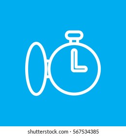 stopwatch icon illustration isolated vector sign symbol
