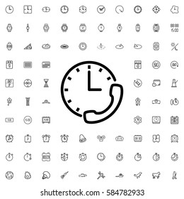 stopwatch icon illustration isolated vector sign symbol. Time icons set.