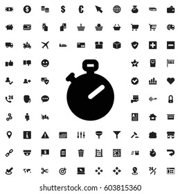 Stopwatch icon illustration isolated vector sign symbol. e-commerce icons vector set.