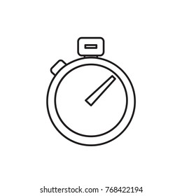 stopwatch icon illustration isolated vector sign symbol