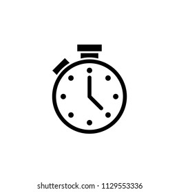 The stopwatch icon, illustration, vector