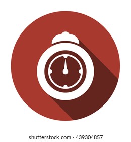 Stopwatch  icon,  isolated. Flat  design.