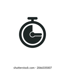 Icono de Stopwatch aislado del diseño de estilo plano