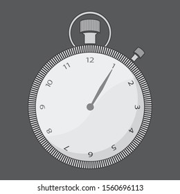 Stopwatch icon isolated on gray background. Sport stopwatch. Vector illustration EPS 10.