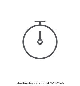 Stopwatch icon isolated on white background. Deadline symbol modern, simple, vector, icon for website design, mobile app, ui. Vector Illustration
