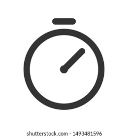 Stopwatch icon isolated on white background. Time symbol modern, simple, vector, icon for website design, mobile app, ui. Vector Illustration