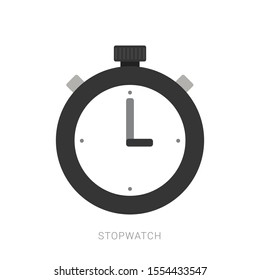 Stopwatch icon isolated on white background. Time timer sign.