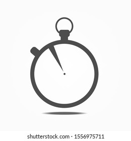 Stopwatch icon isolated on white