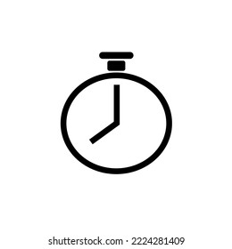 Icono de Stopwatch aislado en fondo blanco, ilustración vectorial
