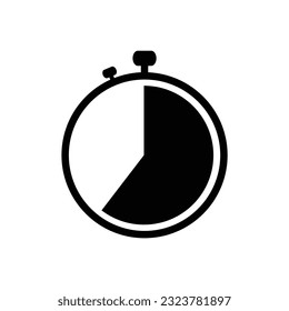 Stopwatch icon isolated on white background vector illustration design.